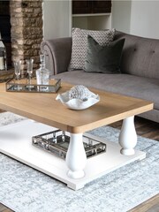 K Interiors White Clermont Coffee Large Table - Image 2 of 12
