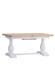 K Interiors White Clermont 1.6m Extending Dining Table - Image 3 of 6