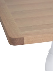 K Interiors White Clermont 1.6m Extending Dining Table - Image 4 of 6