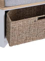 K Interiors White Clermont Corner Hall Corner Bench - Image 6 of 6
