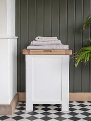 K Interiors White Clermont Laundry Box - Image 2 of 6