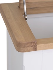 K Interiors White Clermont Laundry Box - Image 5 of 6