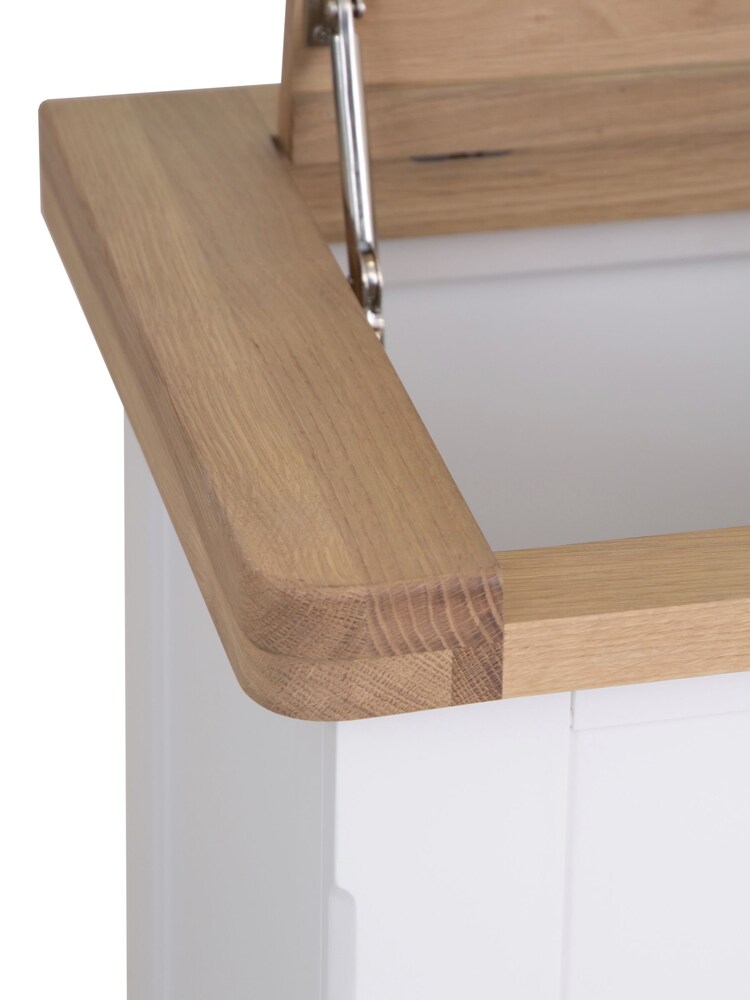K Interiors White Clermont Laundry Box - Image 6 of 6