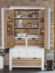 K Interiors White Clermont Double Larder Unit - Image 1 of 6