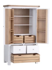 K Interiors White Clermont Double Larder Unit - Image 3 of 6