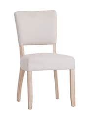K Interiors White Clermont Dining Chair Pair - Image 2 of 5