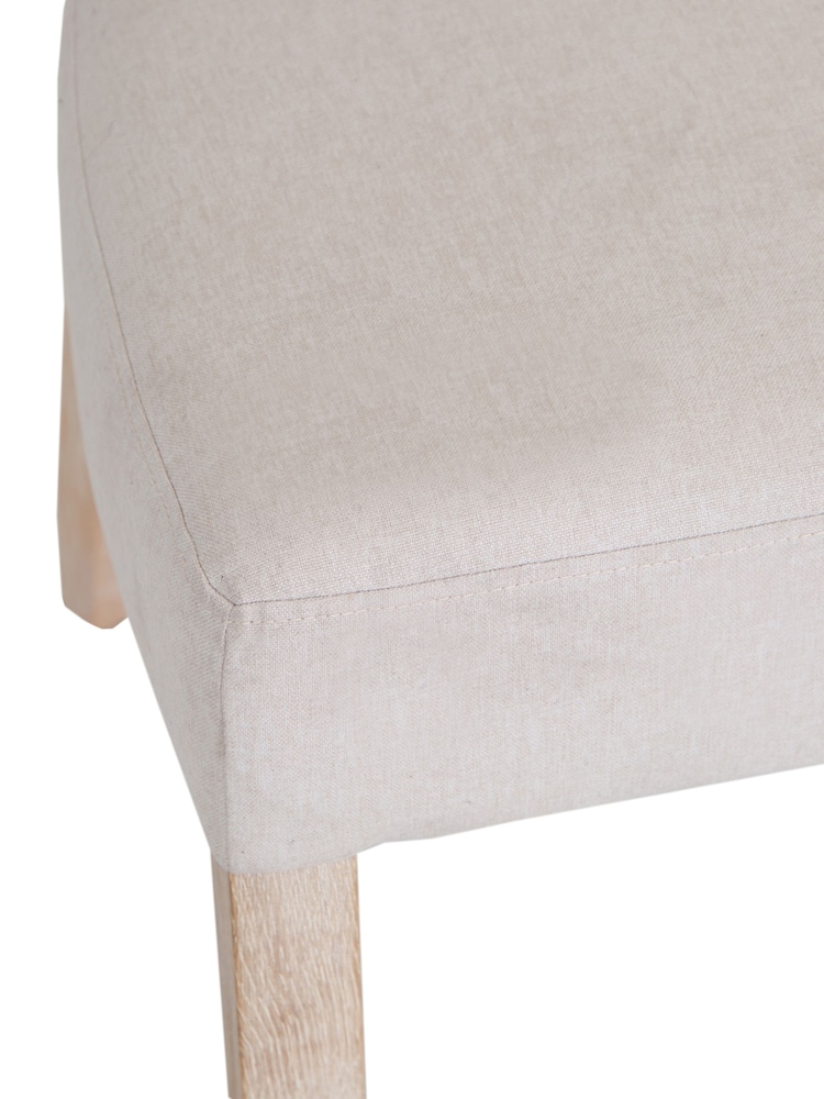 K Interiors White Clermont Dining Chair Pair - Image 5 of 5