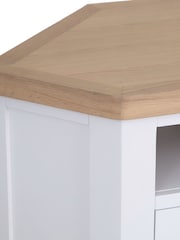 K Interiors White Clermont Corner TV Unit - Image 4 of 6