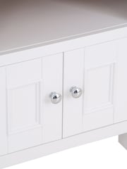 K Interiors White Clermont Corner TV Unit - Image 5 of 6
