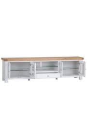 K Interiors White Clermon Extra Large TV Unit - Image 3 of 6