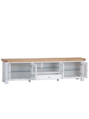 K Interiors White Clermon Extra Large TV Unit - Image 4 of 6