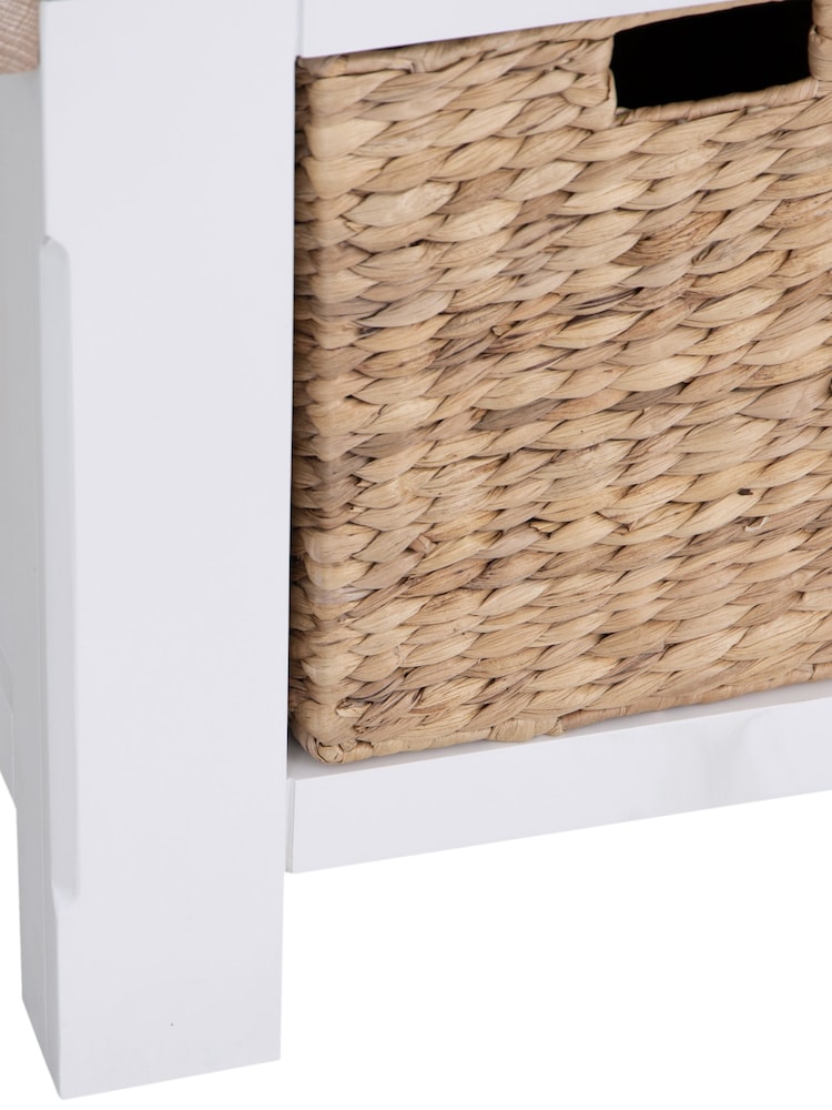 K Interiors White Clermont Corner Hall Bench - Image 2 of 6 K Interiors White Clermont Corner Hall Bench - Image 2 of 6