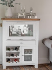 K Interiors White Clermont Drinks Bureau Cabinet - Image 2 of 6
