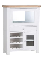 K Interiors White Clermont Drinks Bureau Cabinet - Image 3 of 6