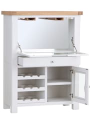 K Interiors White Clermont Drinks Bureau Cabinet - Image 4 of 6