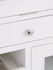 K Interiors White Clermont Drinks Bureau Cabinet - Image 5 of 6