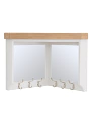 K Interiors White Clermont Corner Hall Bench Top - Image 5 of 6