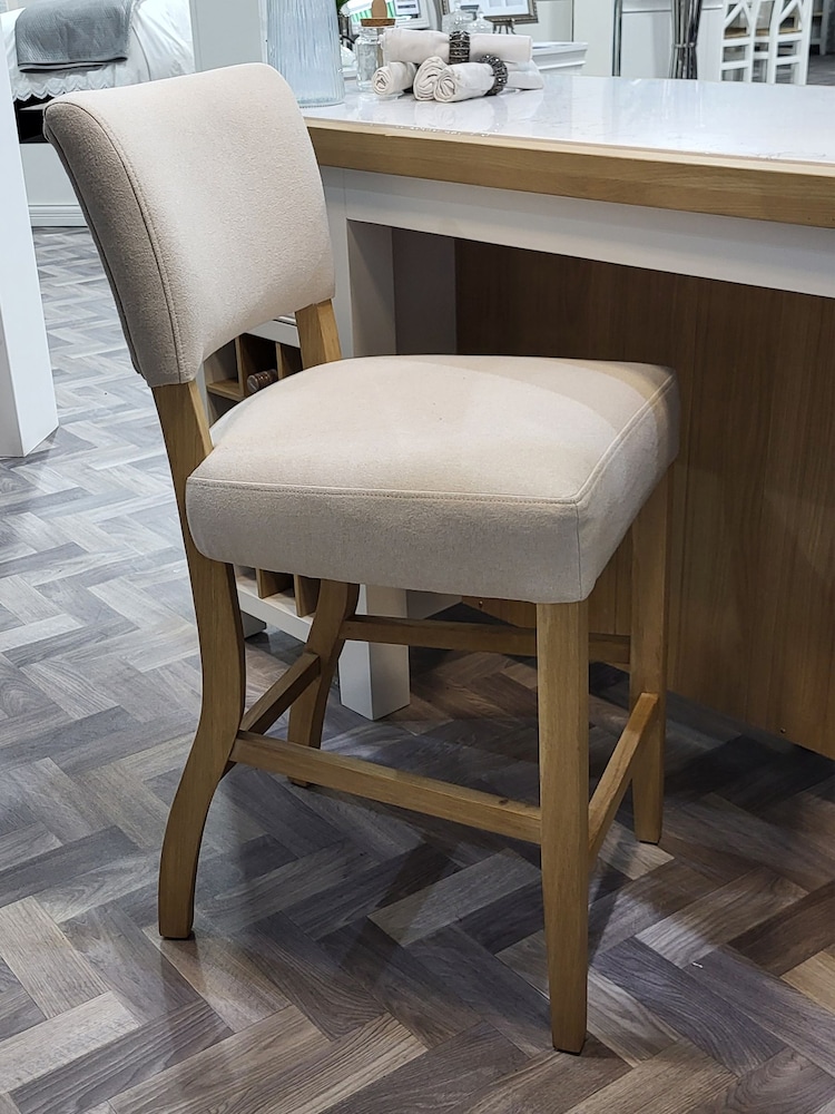 K Interiors Natural Clermont Bar Stool - Image 1 of 4