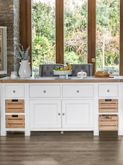 K Interiors White Clermont Kitchen Large Island - Image 1 of 6