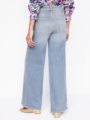 Boden Blue High Rise Wide Leg Jeans - Image 5 of 7