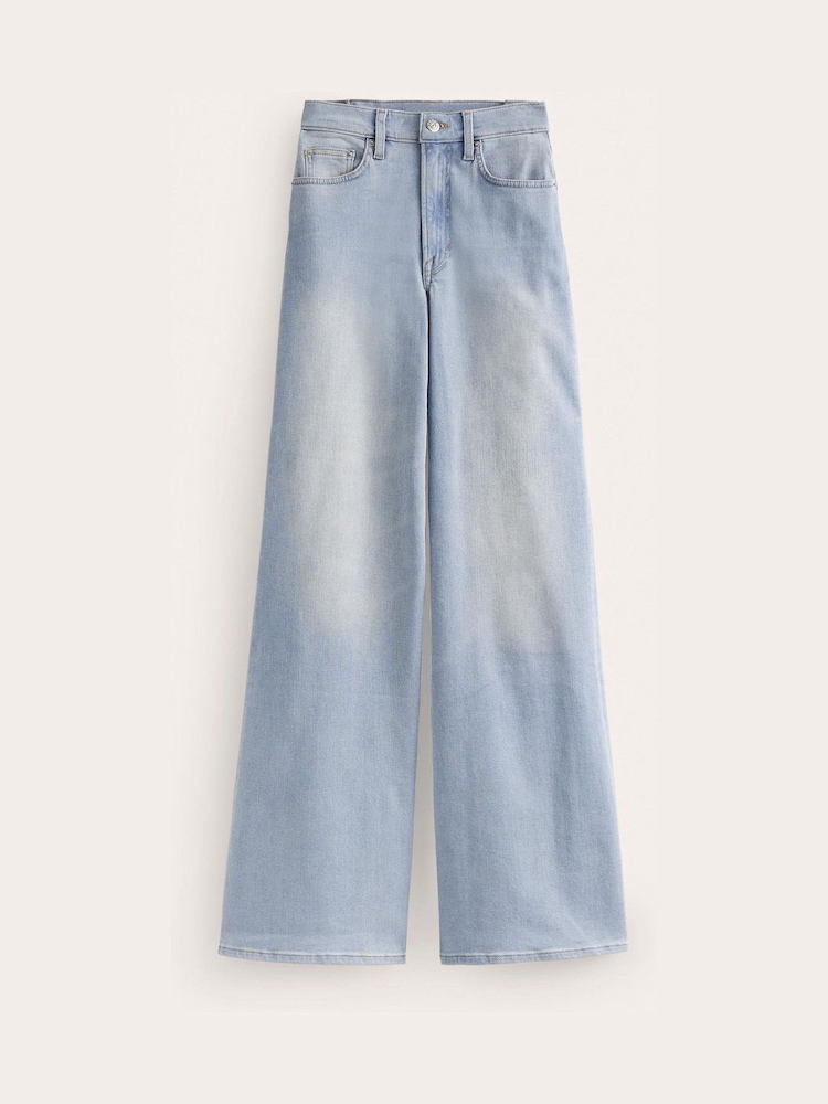 Boden Blue High Rise Wide Leg Jeans - Image 7 of 7