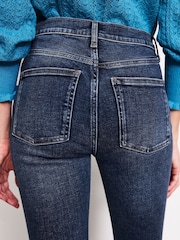 Boden Dark Blue High Rise Slim Flare Jeans - Image 2 of 6