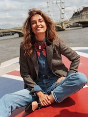 Boden Blue 100% Cotton High Rise Straight Leg Jeans - Image 2 of 7