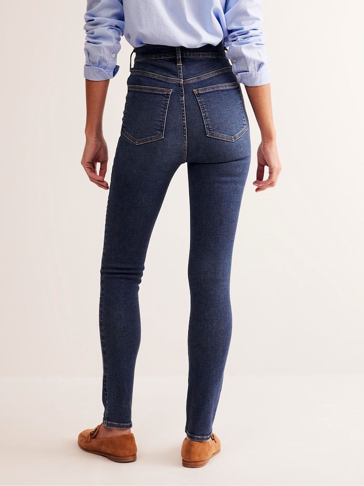 Boden Blue High Rise Skinny Jeans - Image 2 of 6 Boden Blue High Rise Skinny Jeans - Image 2 of 6