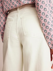 Boden White High Rise Wide Leg Jeans - Image 4 of 7