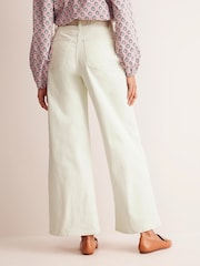 Boden White High Rise Wide Leg Jeans - Image 5 of 7