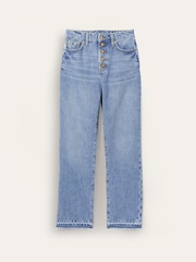 Boden Light Blue 100% Cotton High Rise Straight Leg Jeans - Image 6 of 6