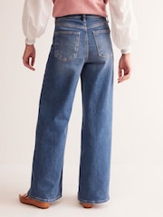 Boden Blue Chrome High Rise Wide Leg Jeans - Image 2 of 6