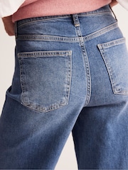 Boden Blue Chrome High Rise Wide Leg Jeans - Image 4 of 6