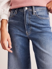 Boden Blue Chrome High Rise Wide Leg Jeans - Image 5 of 6