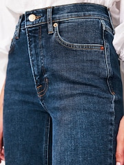 Boden Blue High Rise Slim Flare Jeans - Image 4 of 6