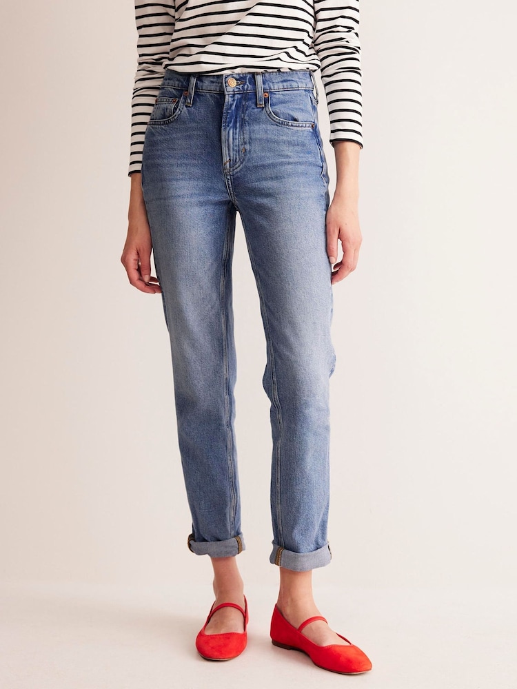 Boden Blue Chrome Girlfriend Jeans - Image 3 of 6