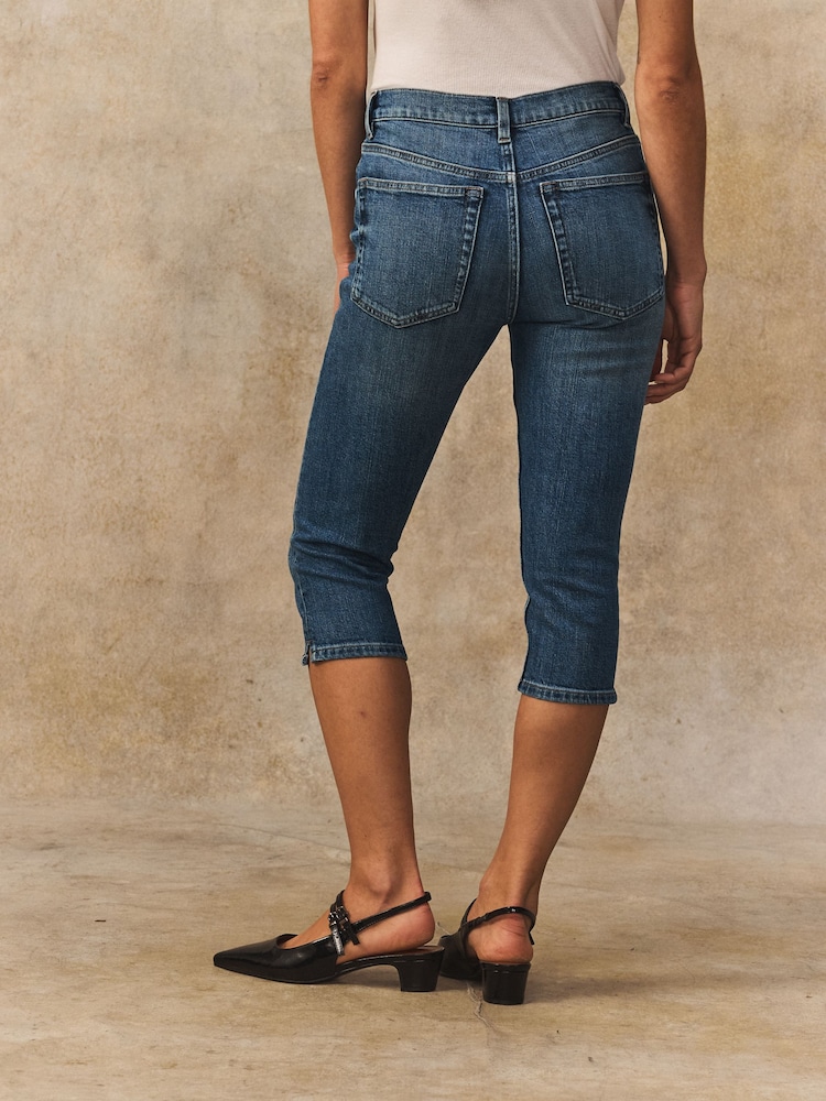 Dark Blue Capri Jeans - Image 3 of 6