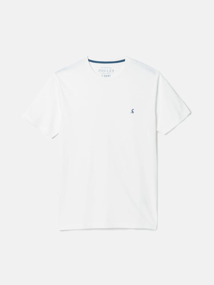 Темно-синий/белый - Joules Everyday Pack of Two Crew Neck T-Shirts - Image 9 of 9