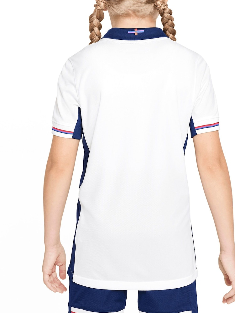 Nike White Blank Jr. Dri-FIT England Stadium Football Shirt - Image 2 of 5