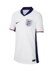 Nike White Blank Jr. Dri-FIT England Stadium Football Shirt - Image 4 of 5