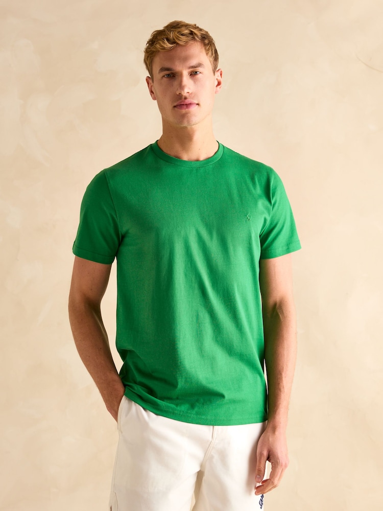Blauw/groen/grijs - Joules Everyday Pack of Three Crew Neck T-Shirts - Image 2 of 16