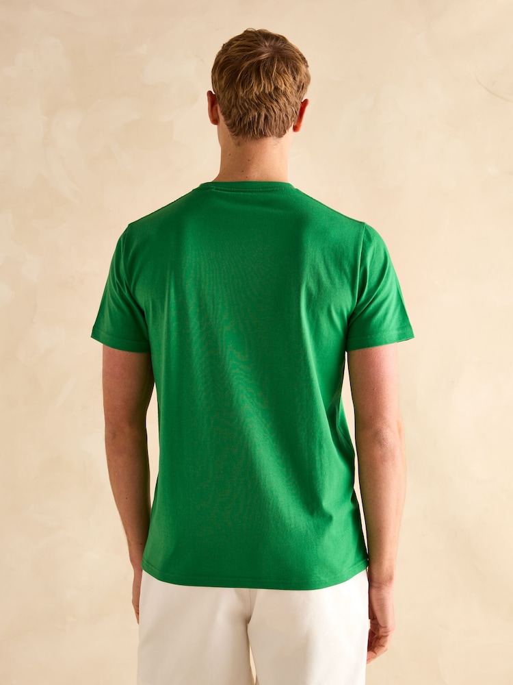 Blauw/groen/grijs - Joules Everyday Pack of Three Crew Neck T-Shirts - Image 5 of 16