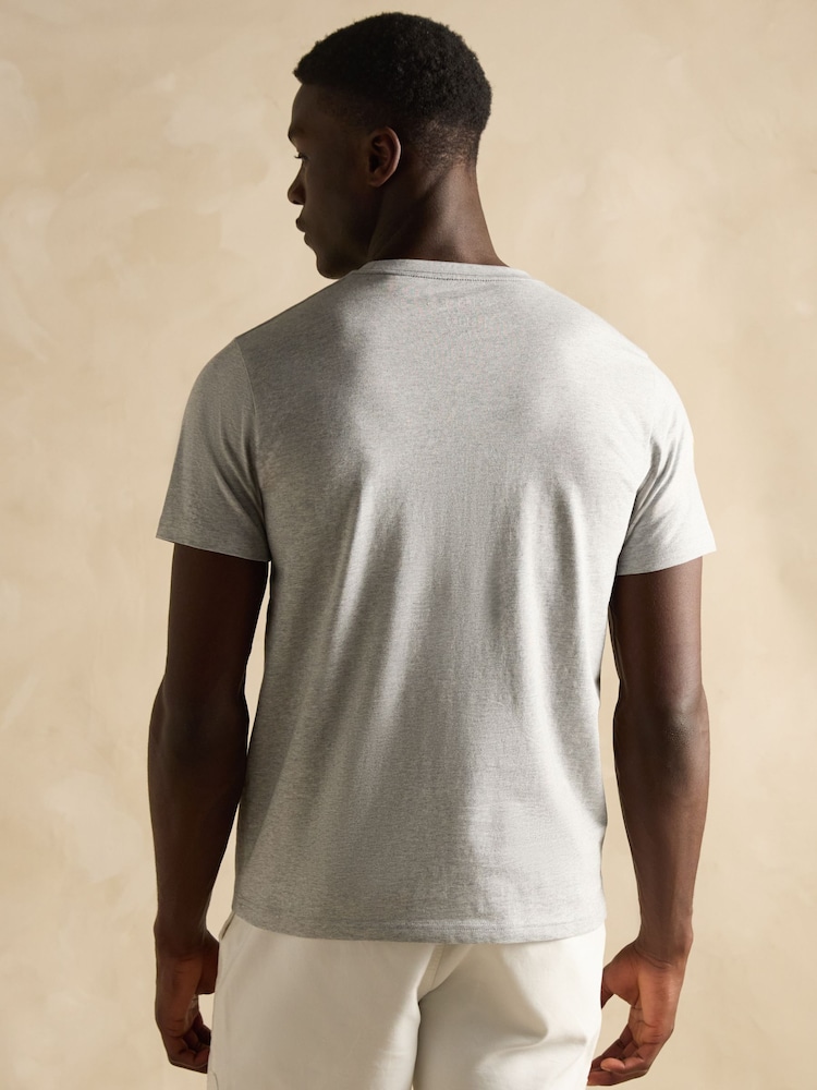 Multi/wit - Joules Everyday 5 Pack Crew Neck Cotton T-Shirts - Image 8 of 20