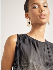 River Island Black Ombre Foil Plisse Top - Image 6 of 7