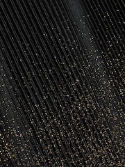 River Island Black Petite Ombre Foil Plisse Trousers - Image 6 of 6