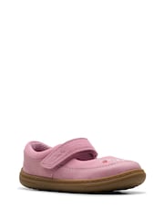 Clarks Pink Standard Fit (F) Flash Berry Toddler Shoes - Image 4 of 7