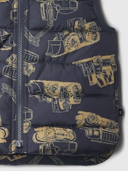 Gap Blue Cold Control Water-Resistant Sleeveless Puffer Gilet (6mths-5yrs) - Image 3 of 4