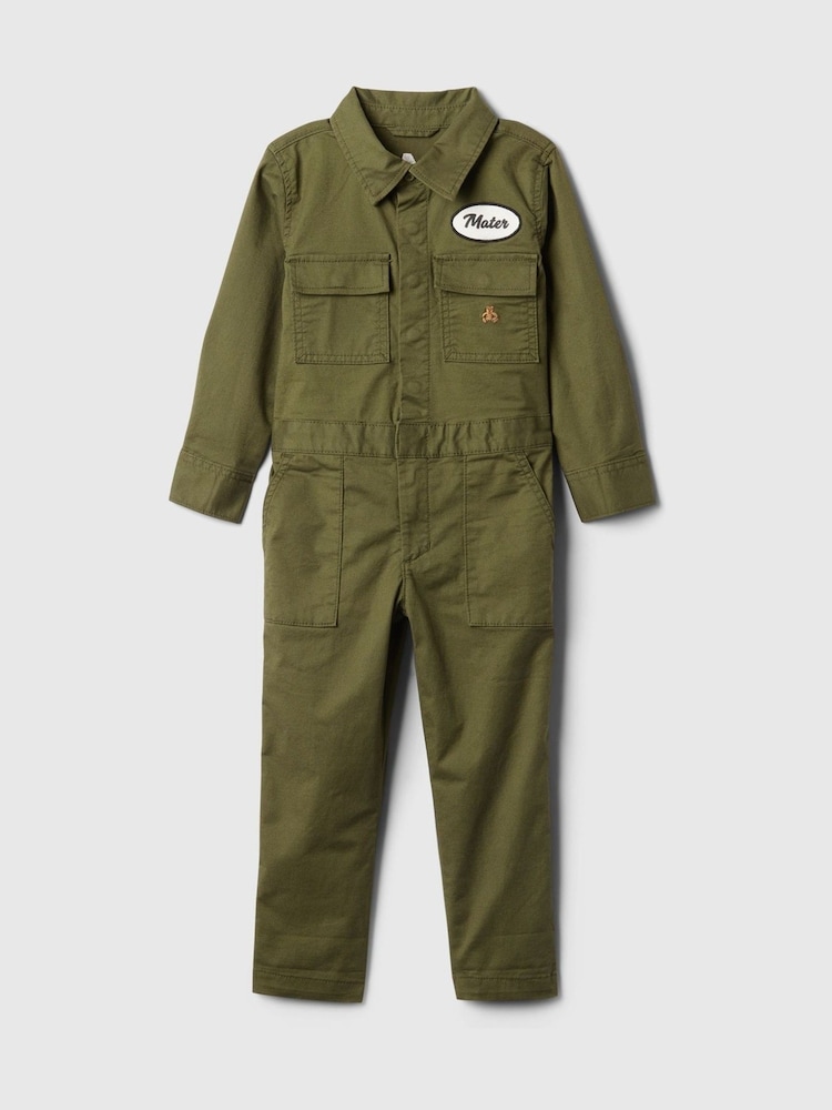 Gap Green Disney Cars Utility Jumpsuit (6mths-5yrs) - Image 1 of 2