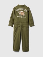Gap Green Disney Cars Utility Jumpsuit (6mths-5yrs) - Image 2 of 2