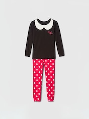 Gap Black/Red Minnie Mouse Disney Cotton Long Sleeve Pyjamas (6mths-5yrs) - Image 1 of 3